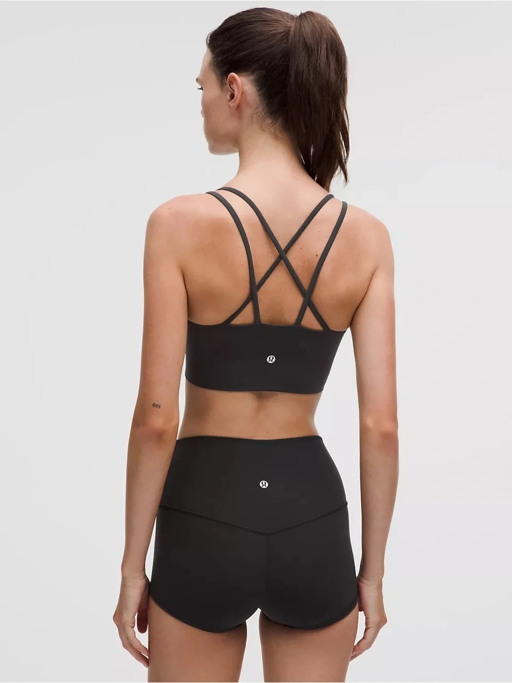 Lululemon Like a Cloud Longline Bra Black 6 Light Support B-C Cup